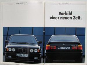 1988 BMW 524td Sales Brochure Highlights Noise Dampening - German Text