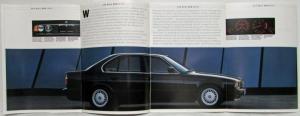 1988 BMW 524td Sales Brochure Highlights Noise Dampening - German Text