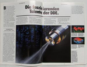 1988 BMW 524td Sales Brochure Highlights Noise Dampening - German Text