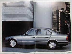 1988 BMW 524td Sales Brochure Highlights Noise Dampening - German Text