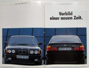 1988 BMW 524td Sales Brochure Highlights Through Loading - German Text