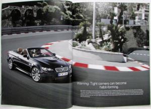 2008 BMW M3 Convertible Prestige Sales Brochure