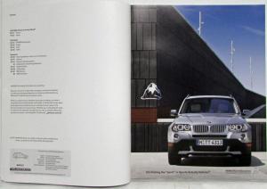 2009 BMW X3 Sports Activity Vehicle Prestige Sales Brochure