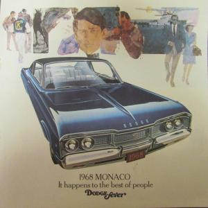 1968 Dodge Monaco Sales Brochure Color Original