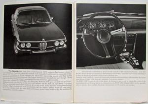 1970 BMW 2800 Coupes Sales Folder