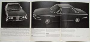 1970 BMW 2800 Coupes Sales Folder