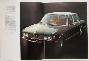 1969 BMW 2500 and 2800 Sales Brochure - German Text