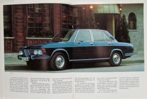 1969 BMW 2500 and 2800 Sales Brochure - German Text