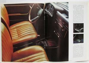 1969 BMW 2500 and 2800 Sales Brochure - German Text