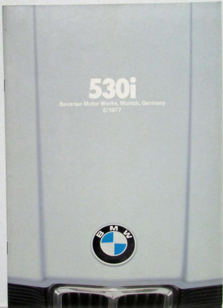 1977 BMW 530i Sports Sedan Sales Brochure