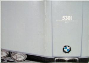 1977 BMW 530i Sports Sedan Sales Brochure