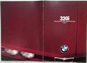 1977 BMW 320i Successor to the 2002 Sales Brochure