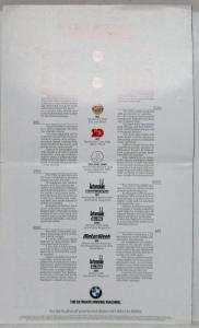 1995 BMW 3-Series Offers a Luxury in Its Class Oversized Sales Brochure