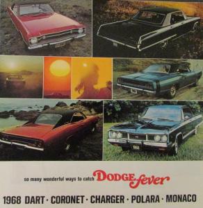 1968 Dodge Dart Coronet Charger Polara Monaco Original Sales Brochure Scat Pack