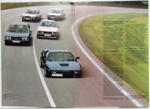 1981 BMW Motor Cars in a Class of Their Own Sales Brochure M1 3 5 6 7 Series