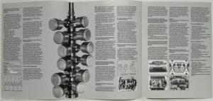 1981 BMW The Future Shows Its Strength Engine Technology Sales Brochure - German