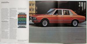 1976 BMW 518 520 520i 525 528 Sales Brochure - French Text