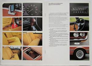 1976 BMW 518 520 520i 525 528 Sales Brochure - French Text