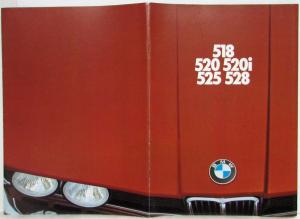 1976 BMW 518 520 520i 525 528 Sales Brochure - French Text