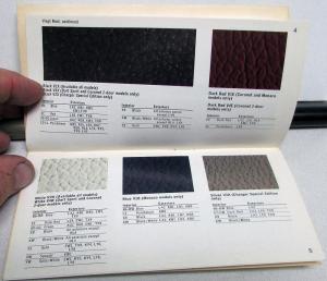 1975 Dodge Dealer Paint Chips Color Options Brochure Charger Dart Ramcharger