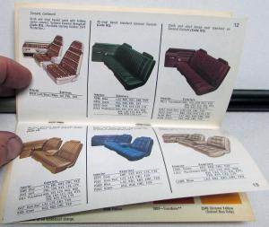 1975 Dodge Dealer Paint Chips Color Options Brochure Charger Dart Ramcharger