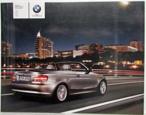 2008 BMW 1 Series Convertible Small Sales Brochure 118i 120i 125i 135i 120d