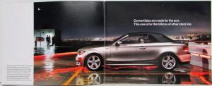 2008 BMW 1 Series Convertible Small Sales Brochure 118i 120i 125i 135i 120d