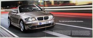 2008 BMW 1 Series Convertible Small Sales Brochure 118i 120i 125i 135i 120d