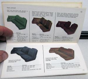 1976 Dodge Dealer Paint Chips Color & Trim Selector Salesmens Folder