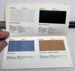 1977 Dodge Dealer Paint Chips Color & Trim Selector Salesmens Folder