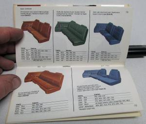1978 Dodge Dealer Paint Chips Color & Trim Selector Salesmens Folder