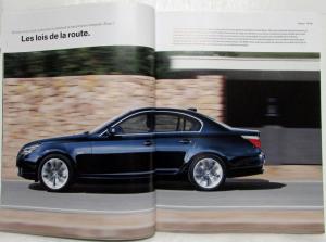 2008 BMW 5 Series Berline Sales Brochure - French Text