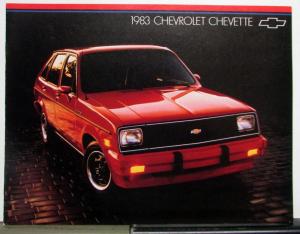 1983 Chevrolet Chevette Hatchback Coupe Scooter Sedan Facts Brochure CANADIAN