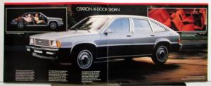 1983 Chevrolet Citation X11 PJ Sedan Coupe Hatchback Facts Brochure CANADIAN