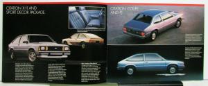 1983 Chevrolet Citation X11 PJ Sedan Coupe Hatchback Facts Brochure CANADIAN