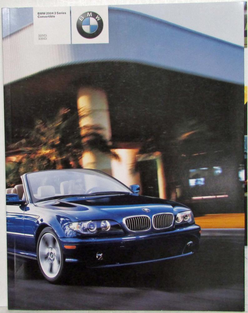 2004 BMW 3 Series Convertible Prestige Sales Brochure - 325Ci 330Ci