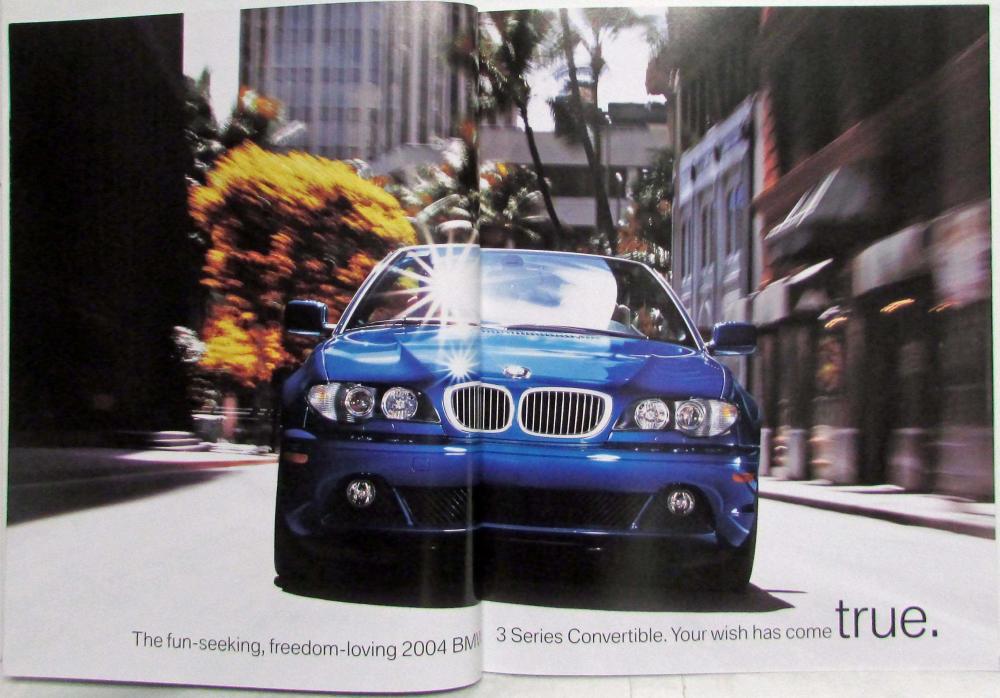 2004 BMW 3 Series Convertible Prestige Sales Brochure - 325Ci 330Ci