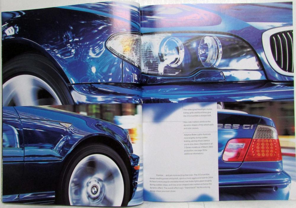 2004 BMW 3 Series Convertible Prestige Sales Brochure - 325Ci 330Ci
