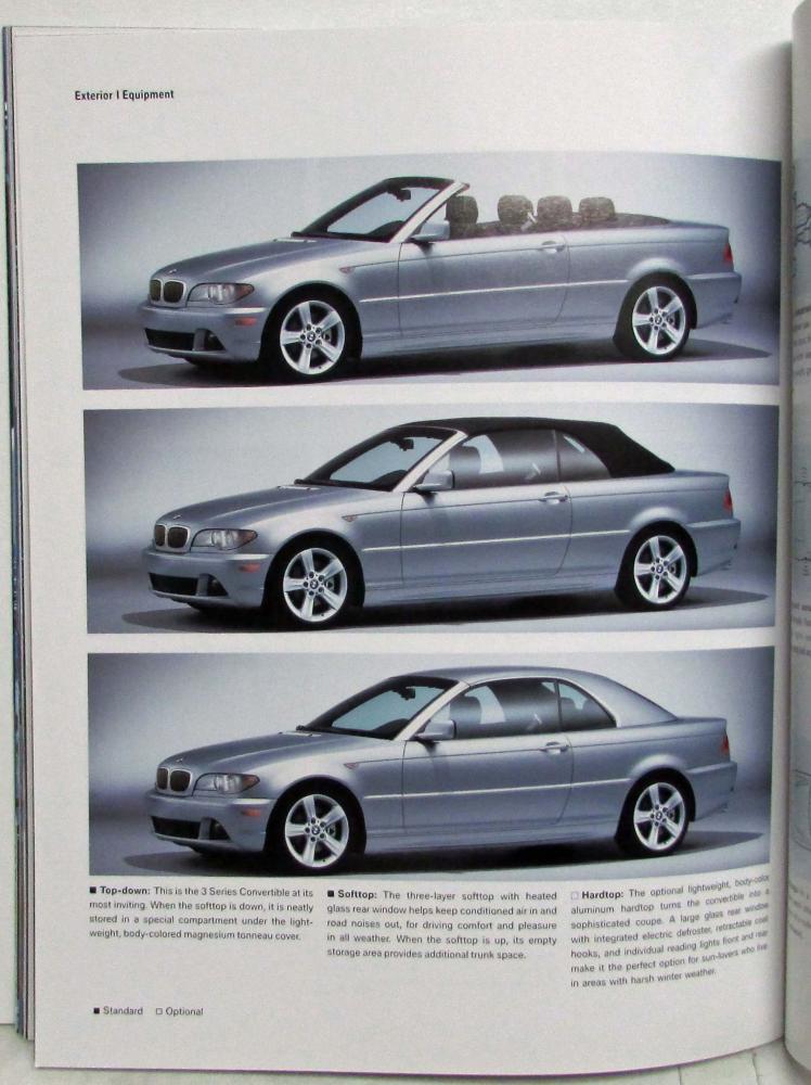 2004 BMW 3 Series Convertible Prestige Sales Brochure - 325Ci 330Ci