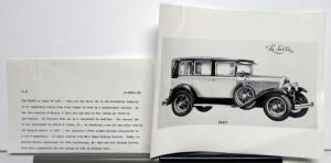 1927 Cadillac La Salle Four Door Sales Photo Original