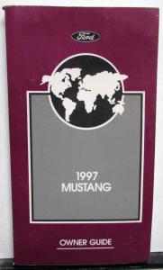 1997 Ford Mustang Owners Operator Manual Original