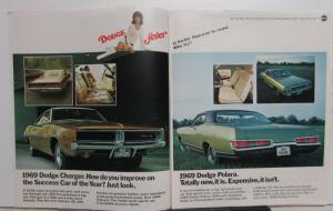 1969 Dodge Insert Sales Ad Dart Coronet Charger Monaco Polara Adventurer