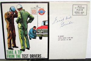 1963 Chevrolet Dealer Promotional Mailer Driving Tips & First Aid Guide