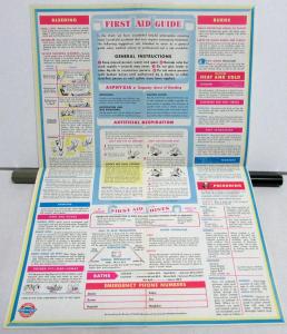 1963 Chevrolet Dealer Promotional Mailer Driving Tips & First Aid Guide