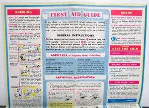 1963 Chevrolet Dealer Promotional Mailer Driving Tips & First Aid Guide
