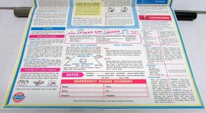 1963 Chevrolet Dealer Promotional Mailer Driving Tips & First Aid Guide