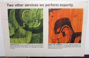 1965 Chevrolet Dealer Promotional Mailer Quality Tune-Up & Threading Chart