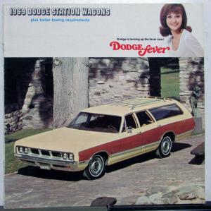 1969 Dodge Monaco Polara Coronet Sportsman Station Wagon Original Sales Brochure