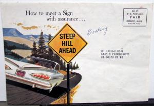1959 Chevrolet Dealer Promotional Mailer Safety Services & Boating Guide