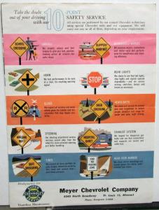 1959 Chevrolet Dealer Promotional Mailer Safety Services & Boating Guide